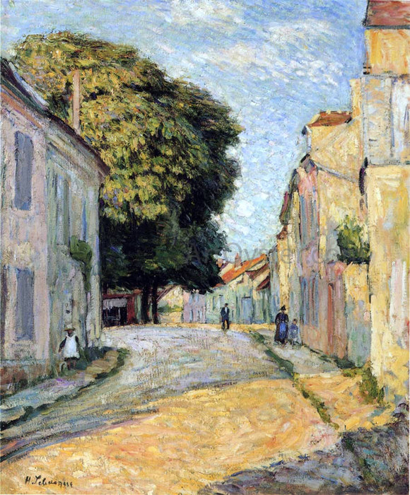  Henri Lebasque A street in Montevrain - Canvas Art Print