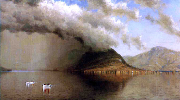  Sanford Robinson Gifford A Sudden Storm, Lake George (also known as Coming Rain, Lake George) - Canvas Art Print
