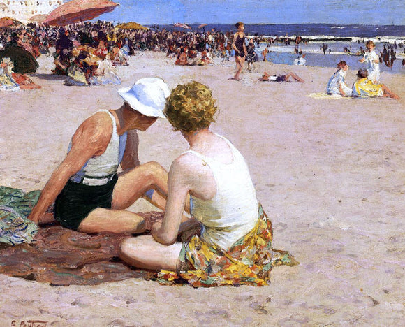  Edward Potthast A Summer Vacation - Canvas Art Print