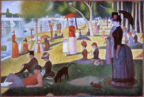  Georges Seurat A Sunday Afternoon on the Island of La Grande Jatte - Canvas Art Print