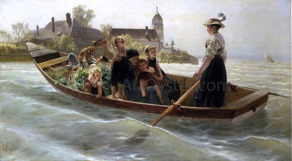  Karl Raupp A Sunny Afternoon on the Chiemsee - Canvas Art Print
