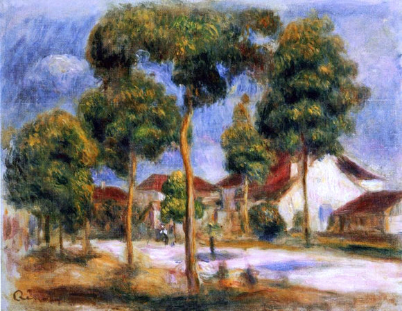  Pierre Auguste Renoir A Sunny Street - Canvas Art Print