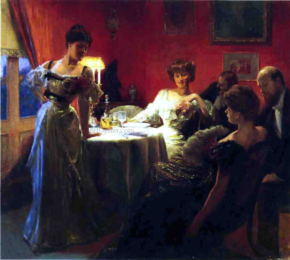  Julius LeBlanc Stewart A Supper Party - Canvas Art Print