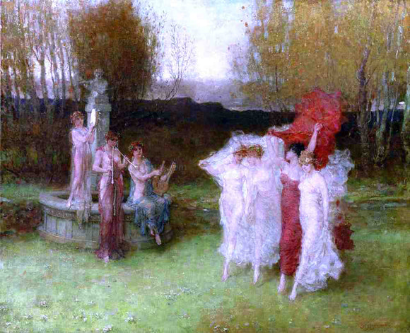  George Henry Boughton A Tanagraean Pastoral - Canvas Art Print