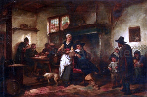 Herman Frederik Ten Kate A Tavern Scene - Canvas Art Print