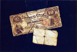  Nicholas Alden Brooks A Ten Dollar Bill - Canvas Art Print