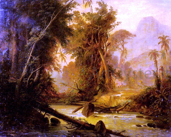  Ferdinand Bellerman Tropical Forest In Venezuela - Canvas Art Print