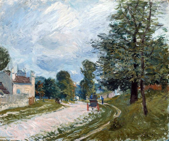  Alfred Sisley A Turn in the Road - Canvas Art Print