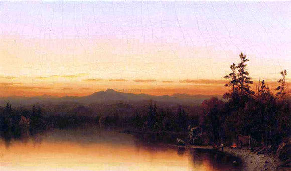  Sanford Robinson Gifford A Twilight in the Adirondacks - Canvas Art Print