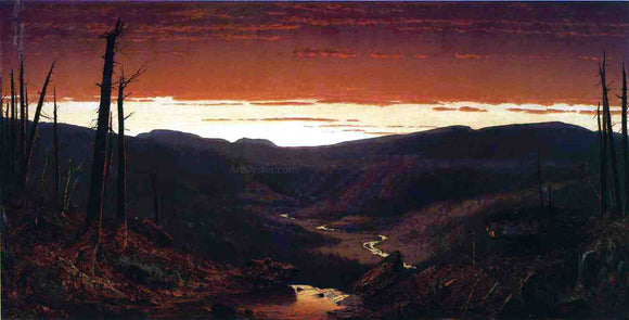  Sanford Robinson Gifford A Twilight in the Catskills - Canvas Art Print