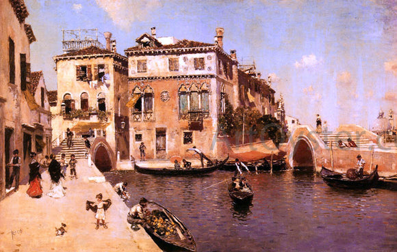  Martin Rico Y Ortega A Venetian Afternoon - Canvas Art Print
