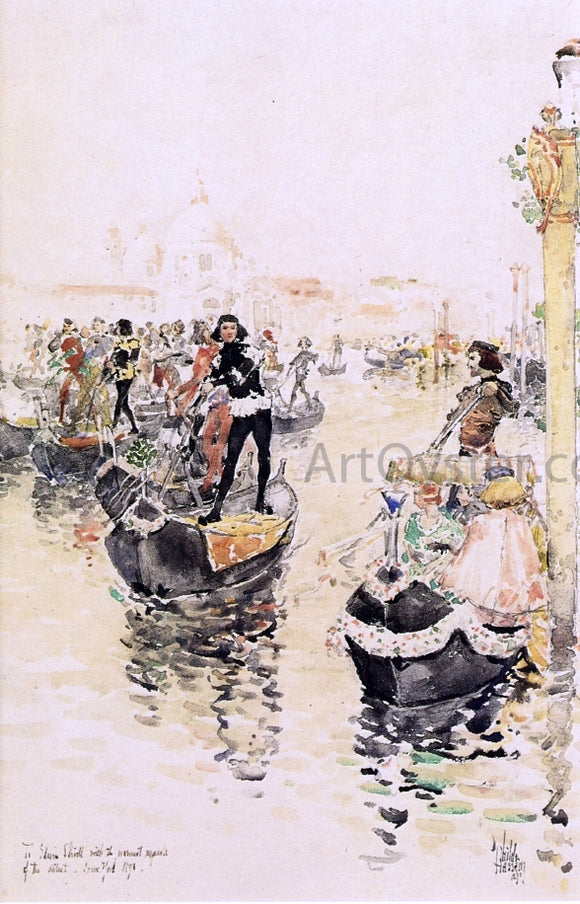  Frederick Childe Hassam A Venetian Regatta - Canvas Art Print