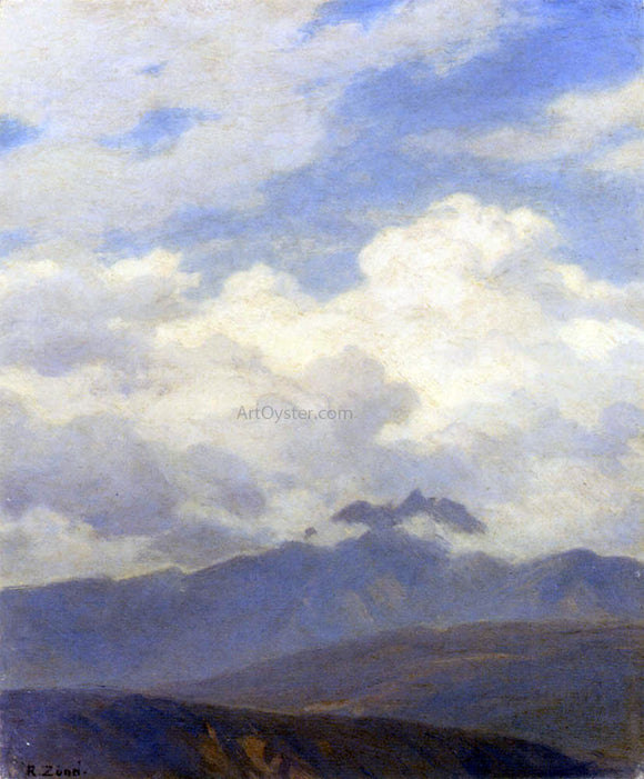  Robert Zund A View Of Mount Pilatus - Canvas Art Print
