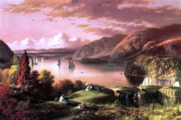  Robert Walter Weir A View of the Hudson from West Point - Canvas Art Print