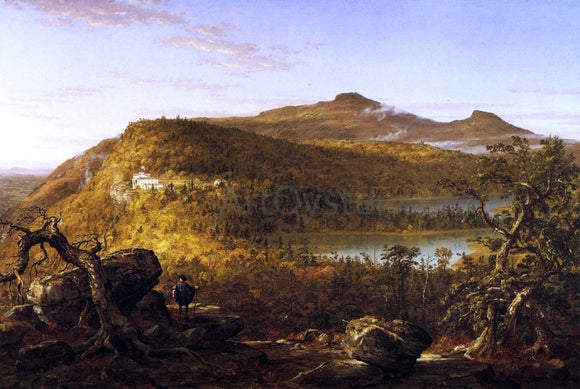  Thomas Cole A View of the Two Lakes and Mountain House, Catskill Mountains, Morning - Canvas Art Print