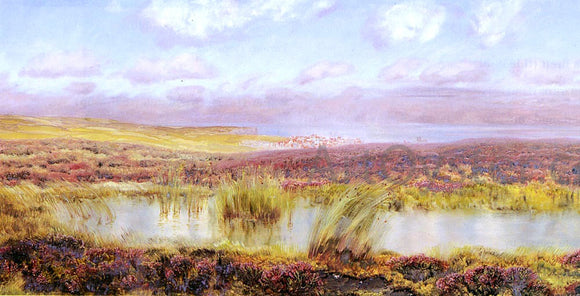  John Brett A View Of Whitby From The Moors - Canvas Art Print