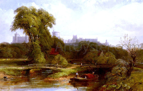  Thomas Creswick A View Of Windsor Castle - Canvas Art Print
