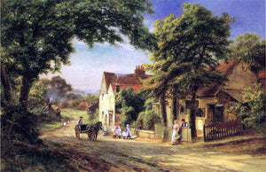  Robert Gallon A Village Scene - Canvas Art Print