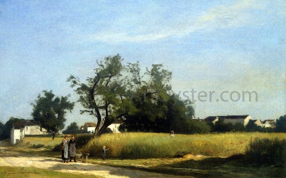  Eugene-Antoine-Samuel Lavielle A Walk in the Countryside - Canvas Art Print
