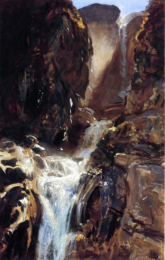  John Singer Sargent A Waterfall - Canvas Art Print