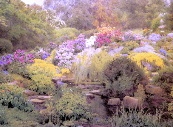  George Marks A Watergarden - Canvas Art Print