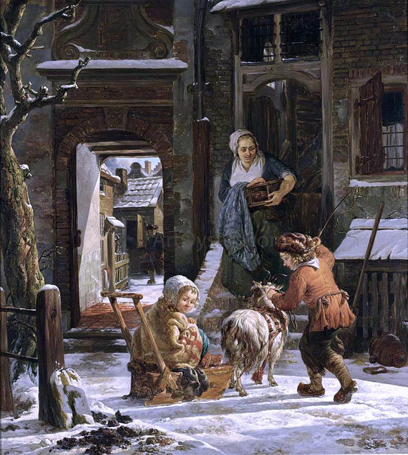  Abraham Van I Strij A Winter Scene - Canvas Art Print