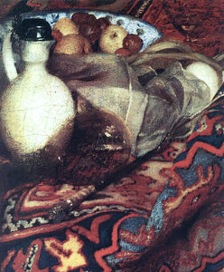  Johannes Vermeer A Woman Asleep at Table [detail: 3] - Canvas Art Print