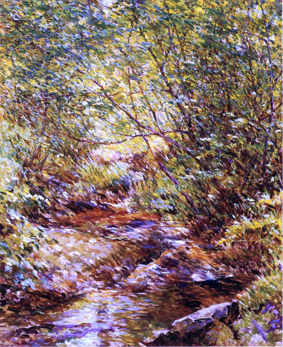  Robert Lewis Reid A Woodland Stream - Canvas Art Print
