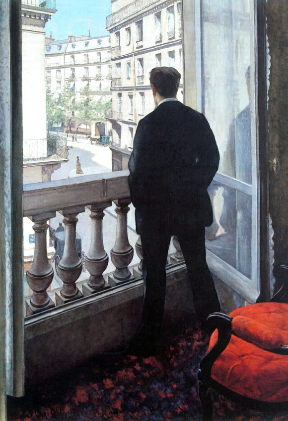  Gustave Caillebotte A Young Man at His Window - Canvas Art Print