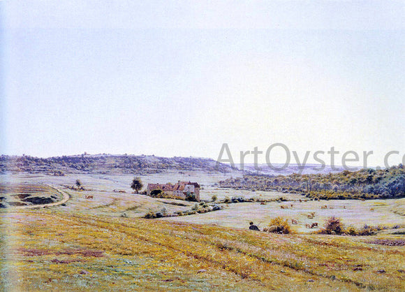  Jean Ferdinand Monchablon A Young Shepherd In An Extensive Landscape - Canvas Art Print