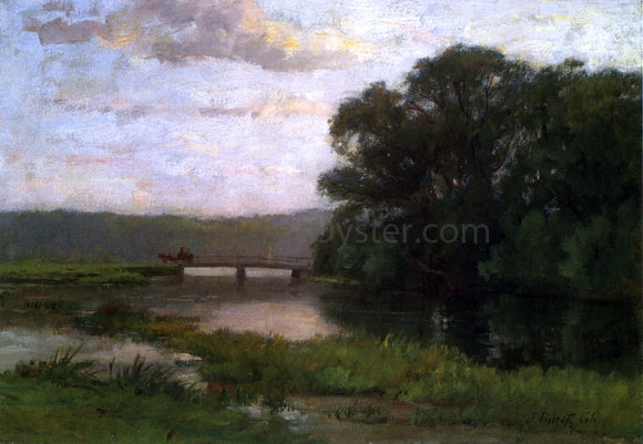  Joseph Foxcroft Cole Abbajona River, Mass. (also known as The Aberjona River, Wincester) - Canvas Art Print