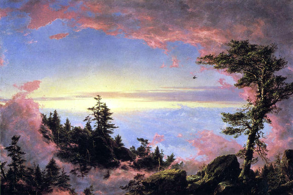  Frederic Edwin Church Above the Clouds at Sunrise - Canvas Art Print