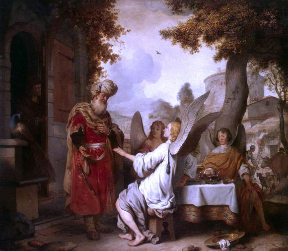  Gerbrand Van den Eeckhout Abraham and the Three Angels - Canvas Art Print