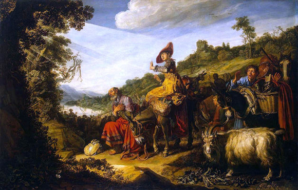  Pieter Lastman Abraham's Journey to Canaan - Canvas Art Print