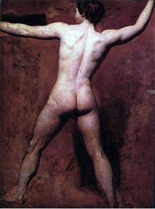  William Etty Academic Male Nude - Canvas Art Print