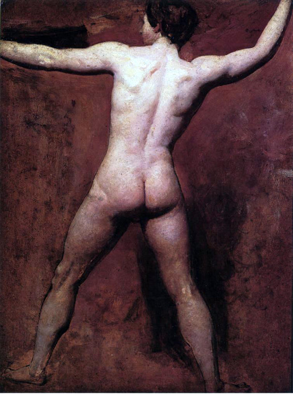  William Etty Academic Male Nude - Canvas Art Print