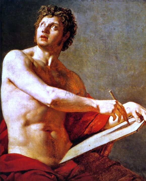  Jean-Auguste-Dominique Ingres Academic Study of a Male Torse - Canvas Art Print