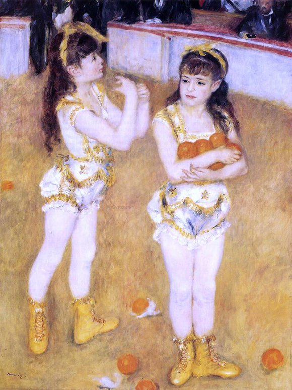  Pierre Auguste Renoir Acrobats at the Cirque Fernando (also known as Francisca and Angelina Wartenberg) - Canvas Art Print