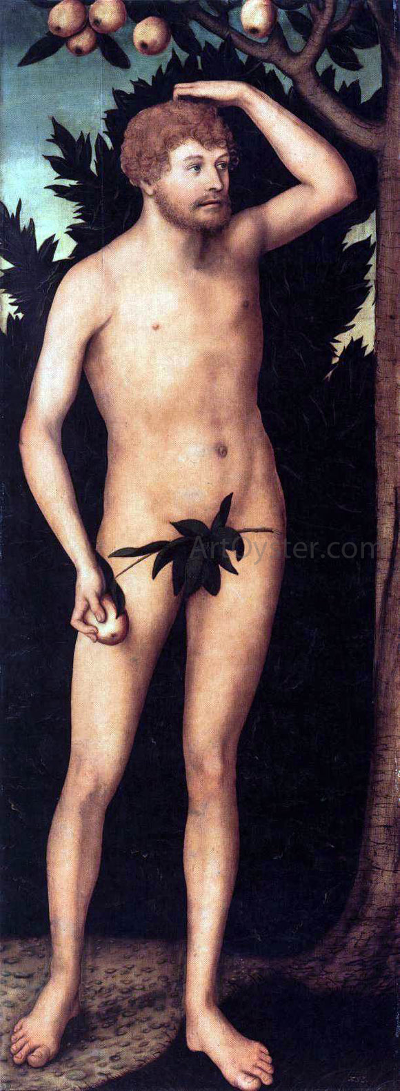  The Younger Lucas Cranach Adam - Canvas Art Print