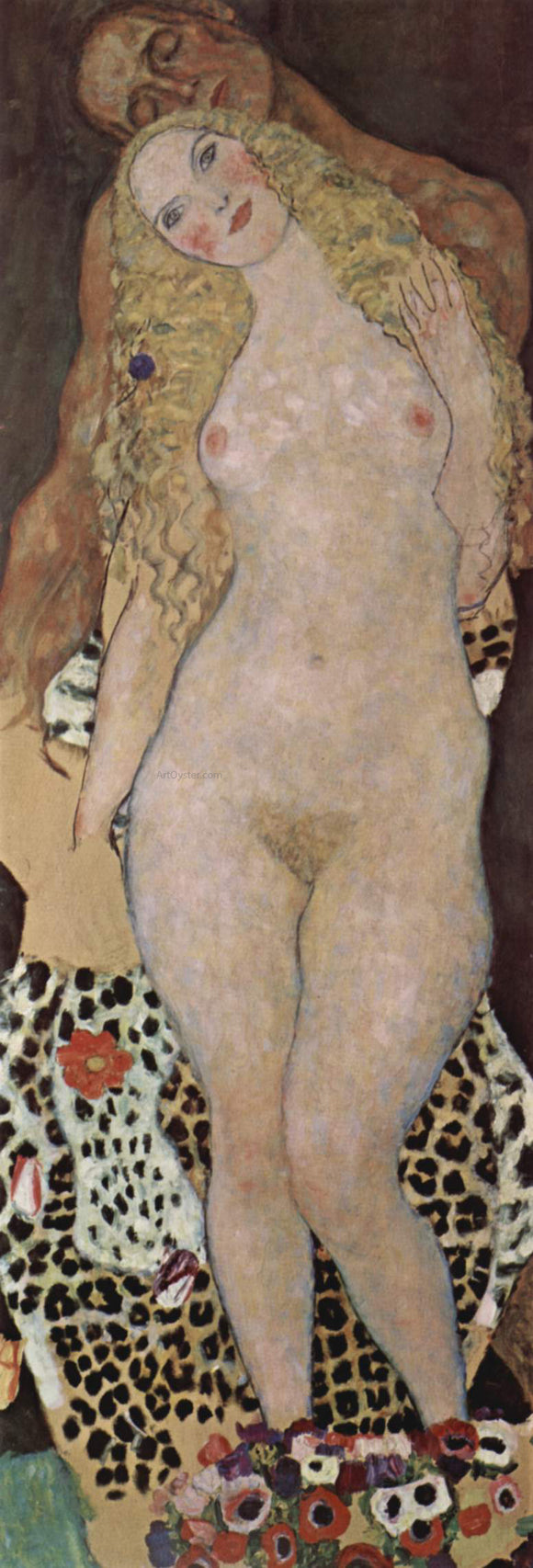  Gustav Klimt Adam and Eve (unfinished) - Canvas Art Print