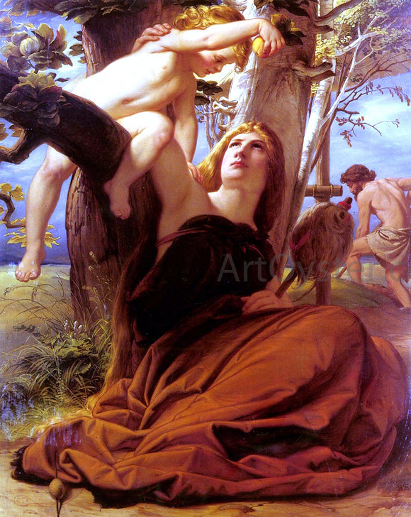  Edward Jakob Von Steinle Adam and Eve after the Fall - Canvas Art Print