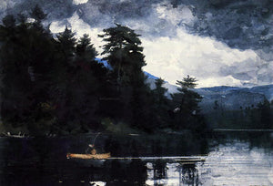  Winslow Homer Adirondack Lake - Canvas Art Print