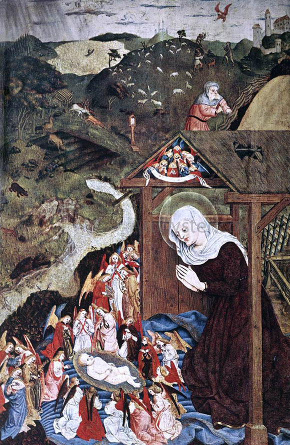  Master of the Polling Panels Adoration of the Child - Canvas Art Print