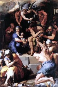 Pellegrino Tibaldi Adoration of the Christ Child - Canvas Art Print