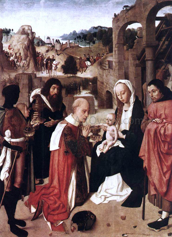  Geertgen Sint Jans Adoration of the Kings - Canvas Art Print