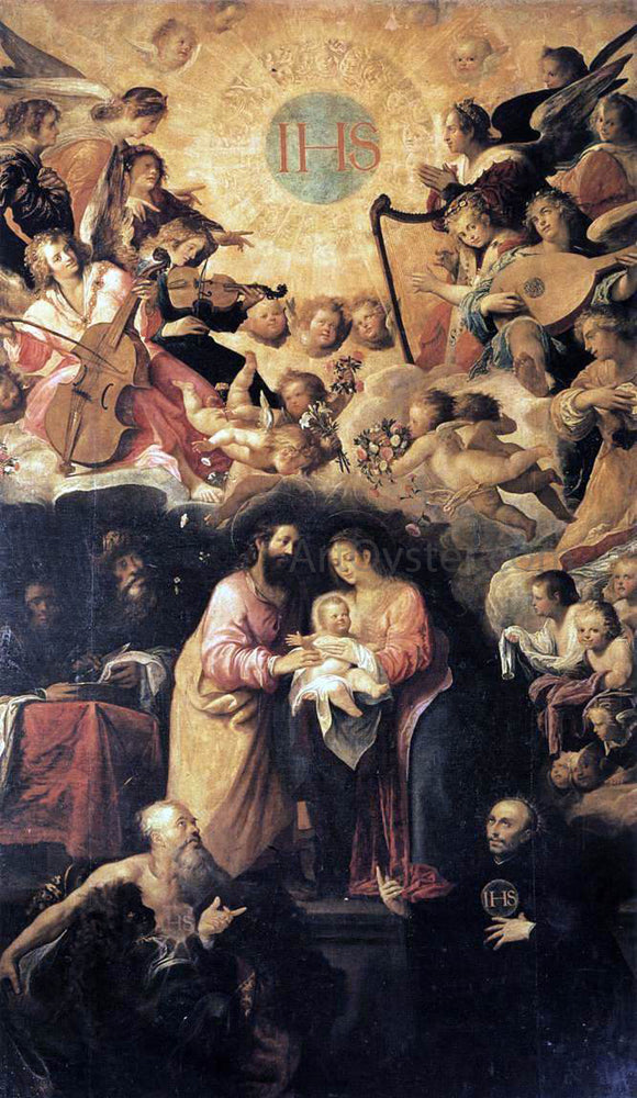  Juan De las Roelas Adoration of the Name of Jesus - Canvas Art Print