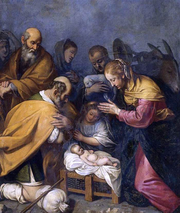  Matteo Rosselli Adoration of the Shepherds - Canvas Art Print