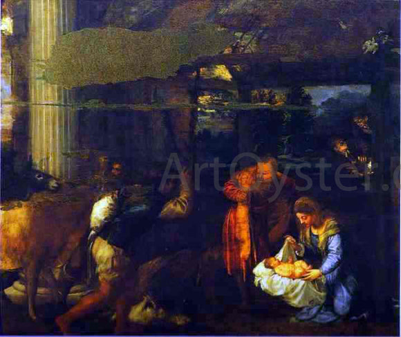 Titian Adoration of the Shepherds - Canvas Art Print