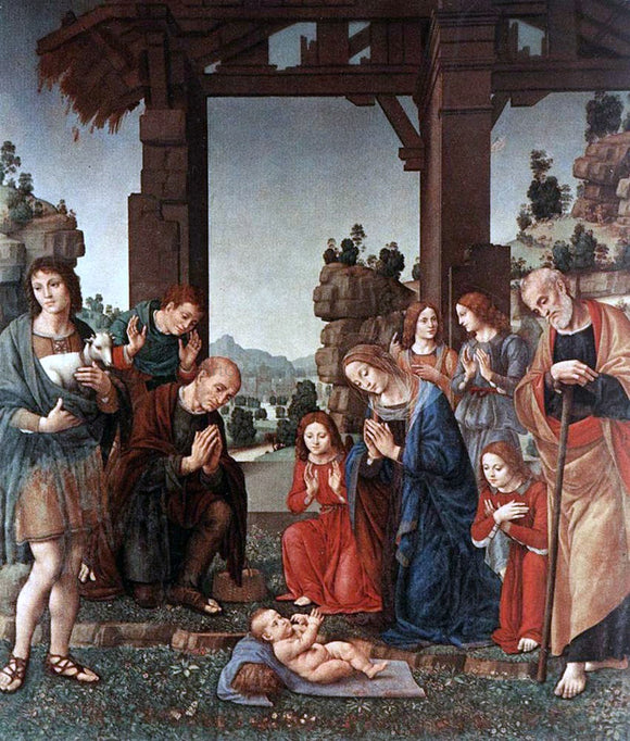  Lorenzo Di Credi Adoration of the Shepherds - Canvas Art Print