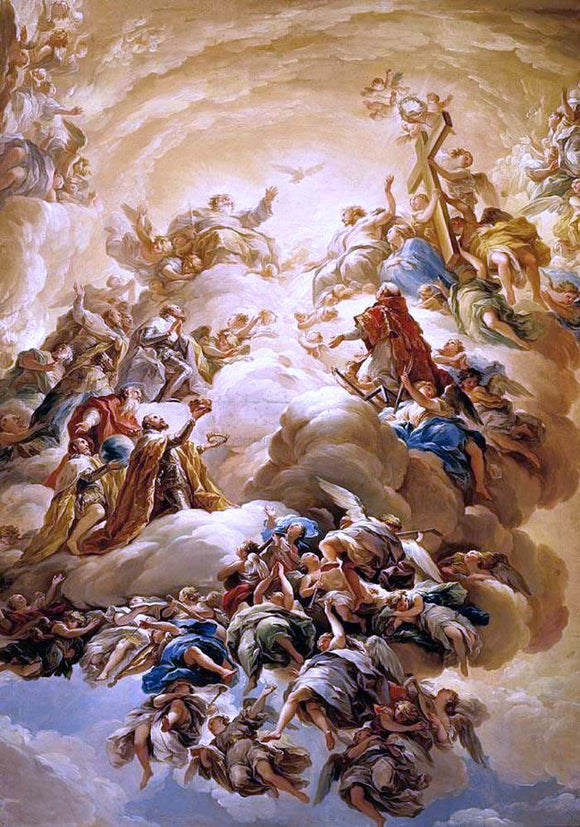  Vicente Lopez Y Portana Adoration of the Trinity - Canvas Art Print